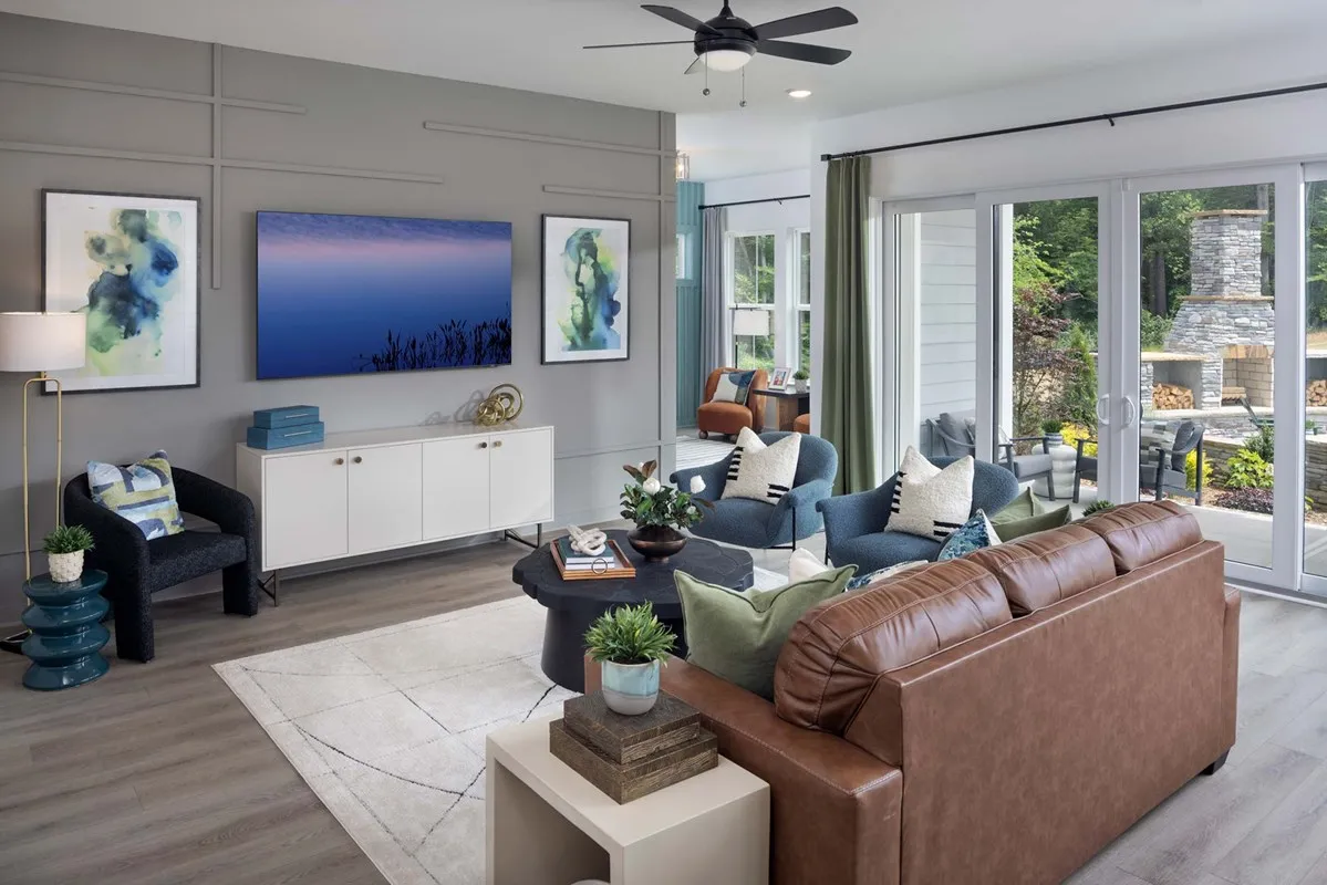 Westrow model home interior living room design